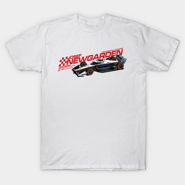 Josef Newgarden 2022 (red) T-Shirt by Sway Bar Designs